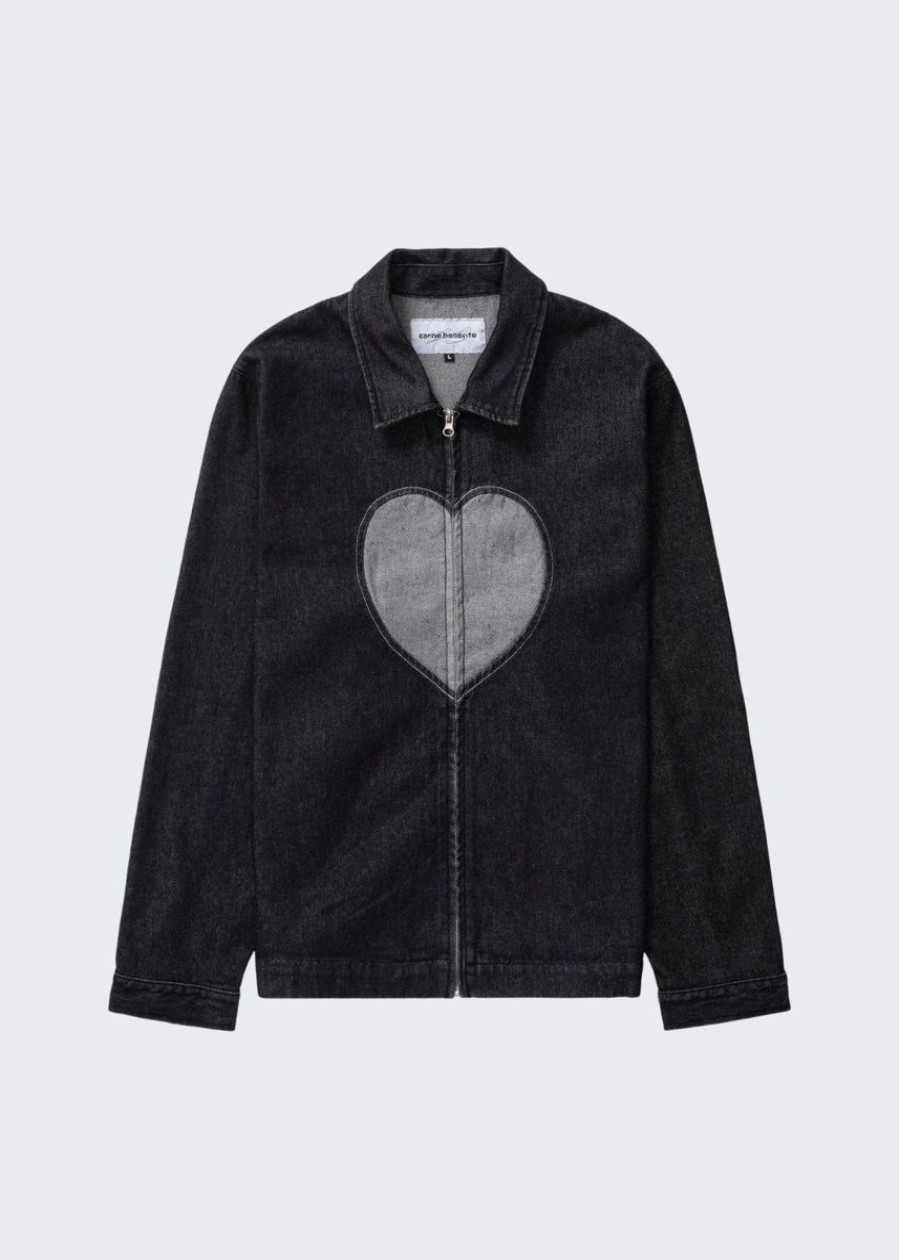 Clothing Carne Bollente | Heart Slice — Washed Black