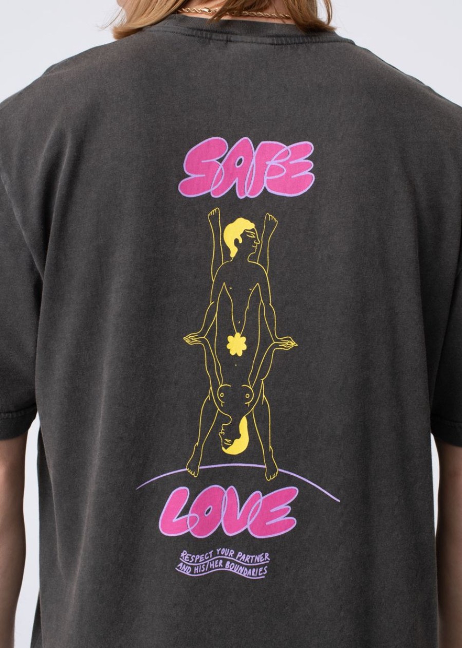 Clothing Carne Bollente | Safe Love — Washed Black