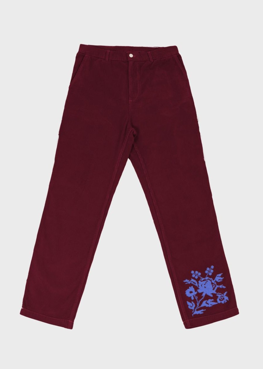 Clothing Carne Bollente | Flower Power — Burgundy