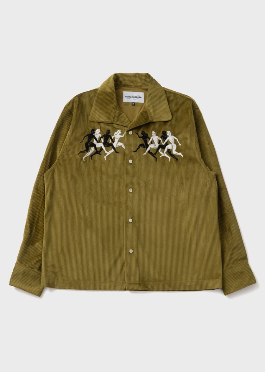 Clothing Carne Bollente | Double Penelope — Olive Green