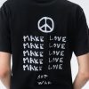 Clothing Carne Bollente | Make Love Not War — Washed Black